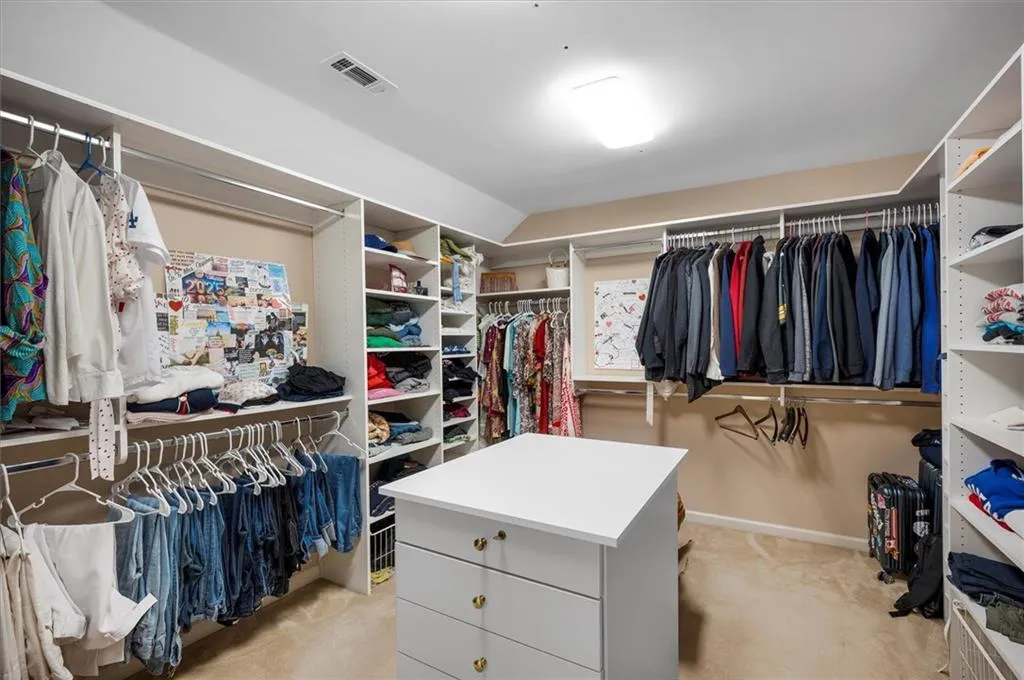 Spacious Primary Closet