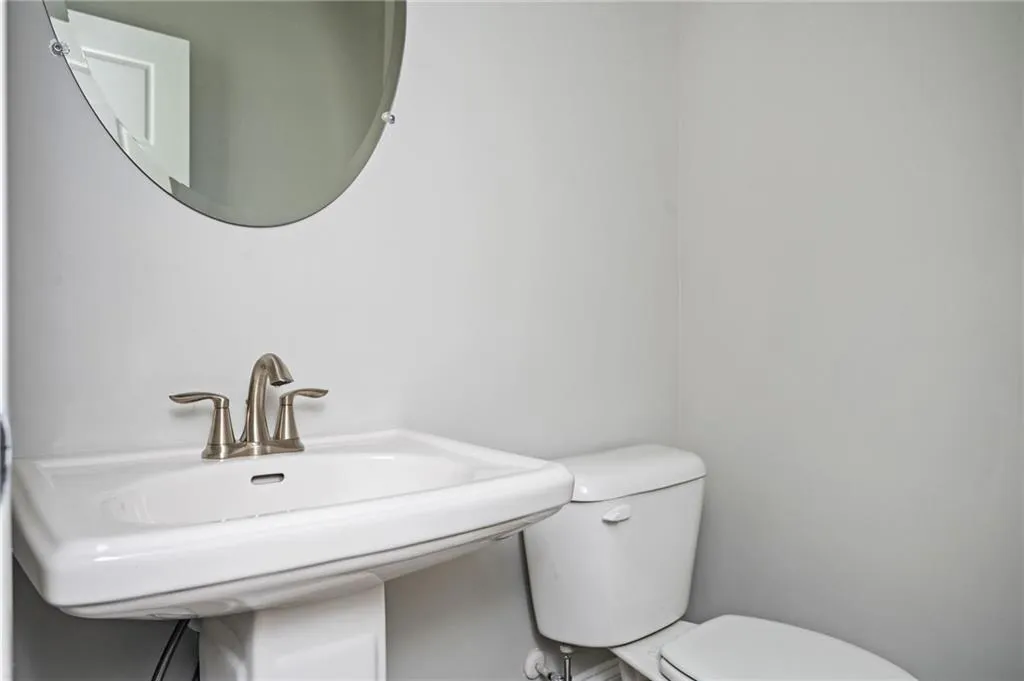Bathroom with toilet and a sink