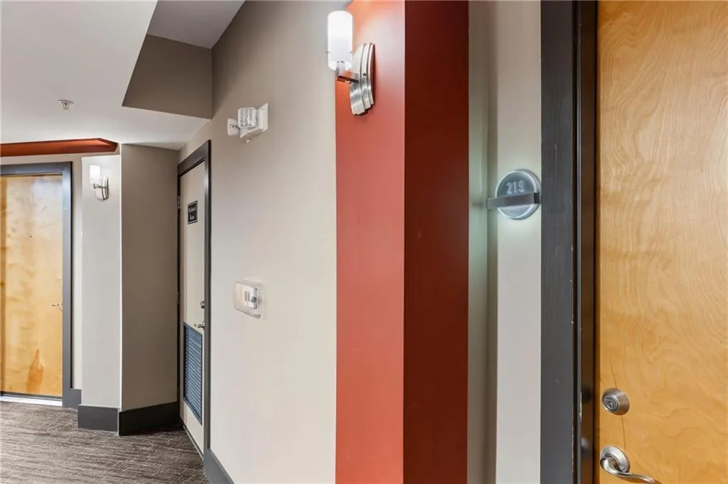 Corridor with carpet