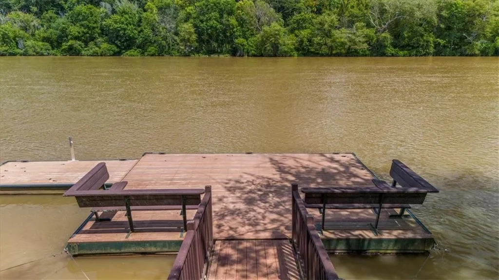 Dock with a water view community access
