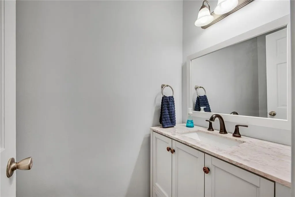 Half bathroom on main off living room