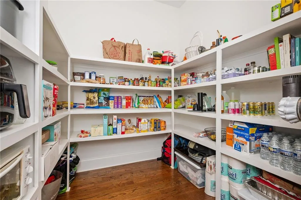 Oversized walk-in pantry and storage