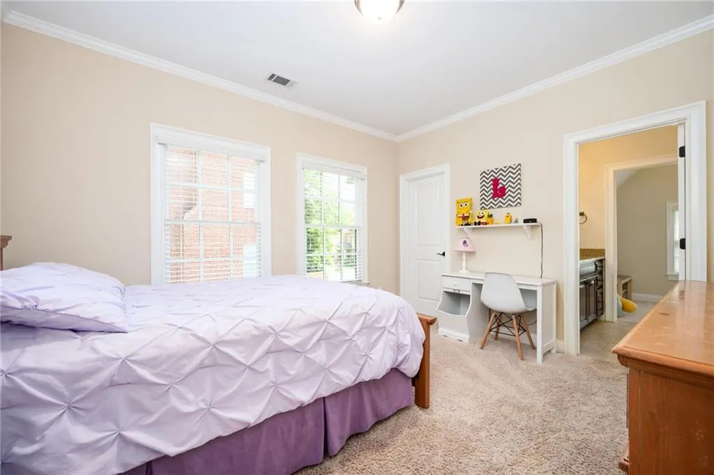 Bedroom 3 with 2 large walk in closets