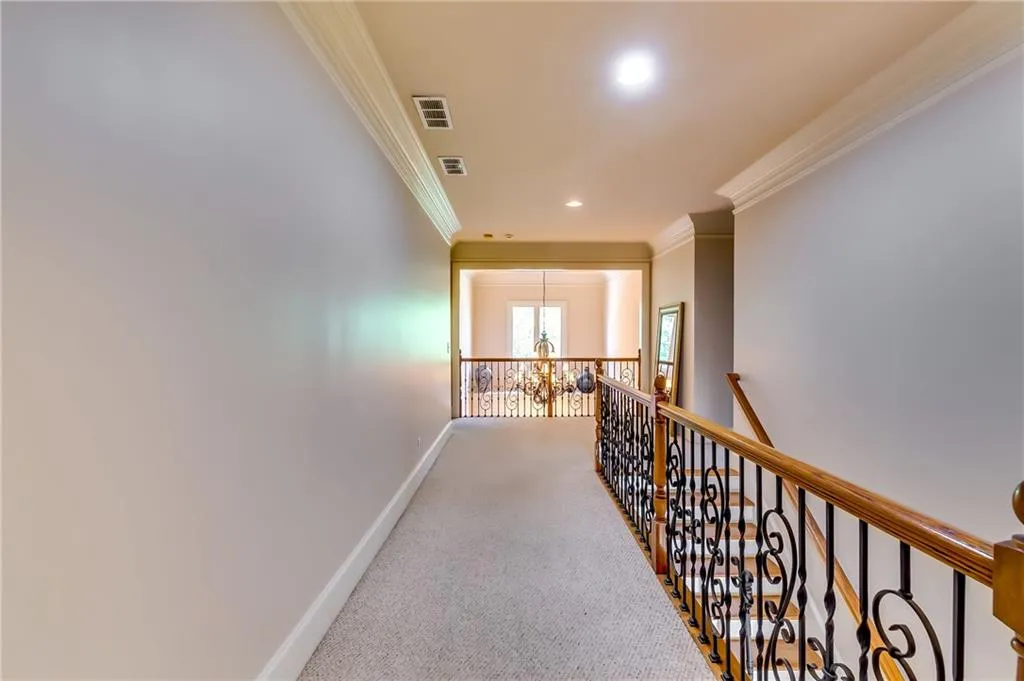 Spacious and elegant upper level landing area.