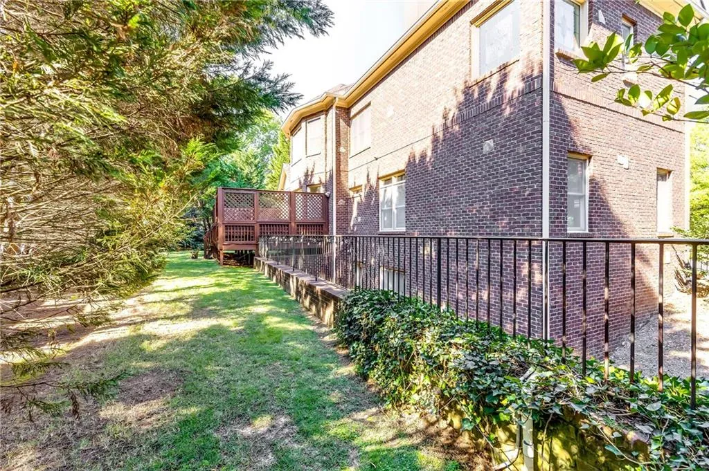 Generous size flat backyard.
