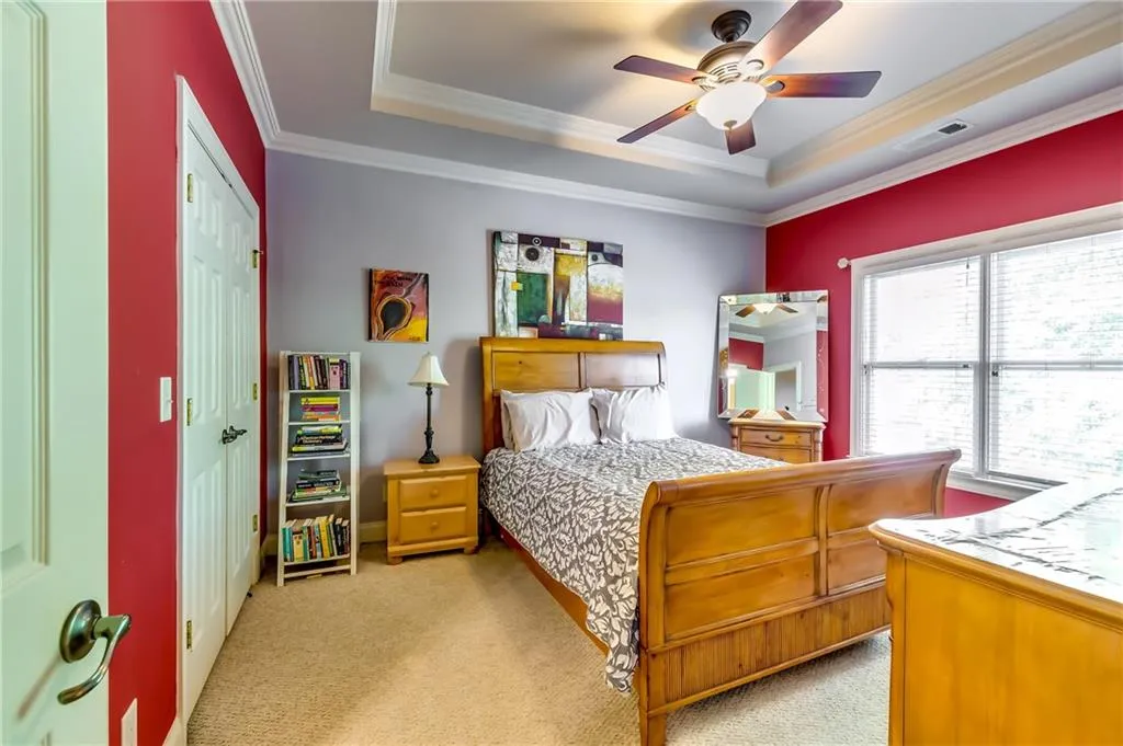Secondary bedroom on the upper level.