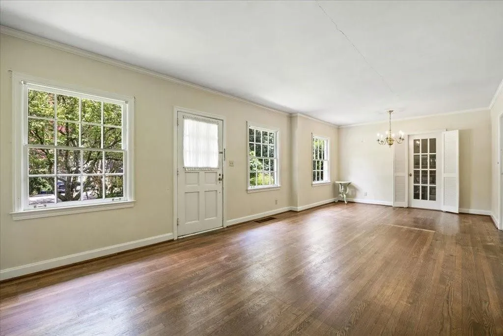 Beautiful original gleaming Hardwood Floors!
