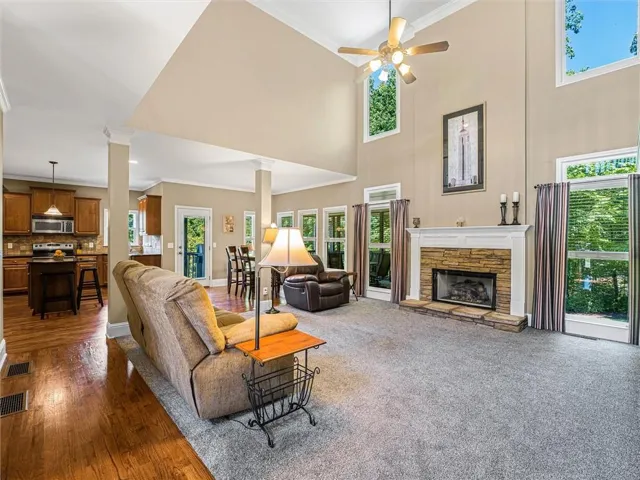 2 Story Family Room.  Easy Flow from Kitchen.