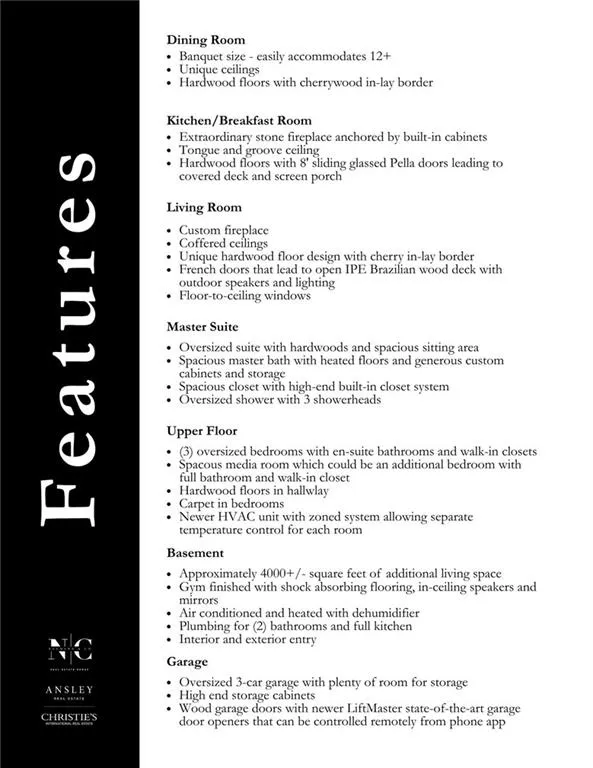 735 Glenairy Drive, Atlanta, Georgia 30328, 6 Bedrooms Bedrooms, ,7 BathroomsBathrooms,Residential,For Sale,735 Glenairy Drive,7712469