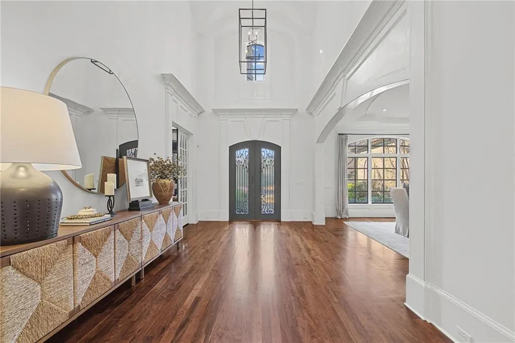 Office on the left and the dining room is on the right