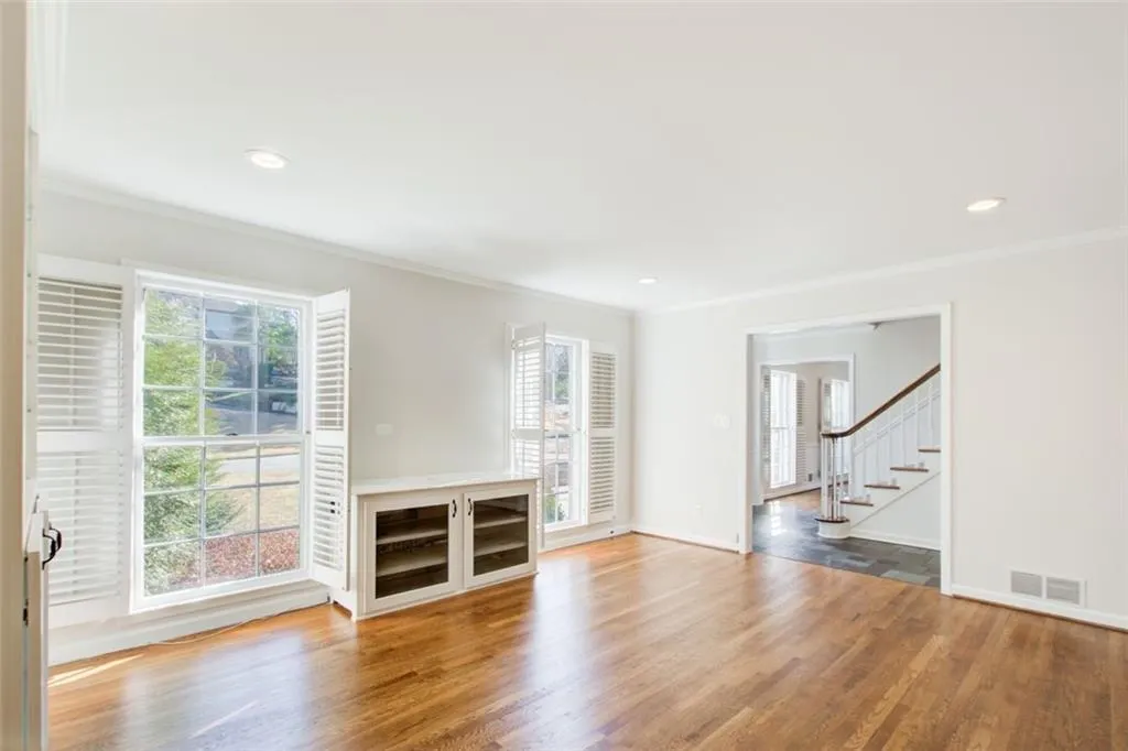 This room could be an office, den or playroom. Bright and sunny.