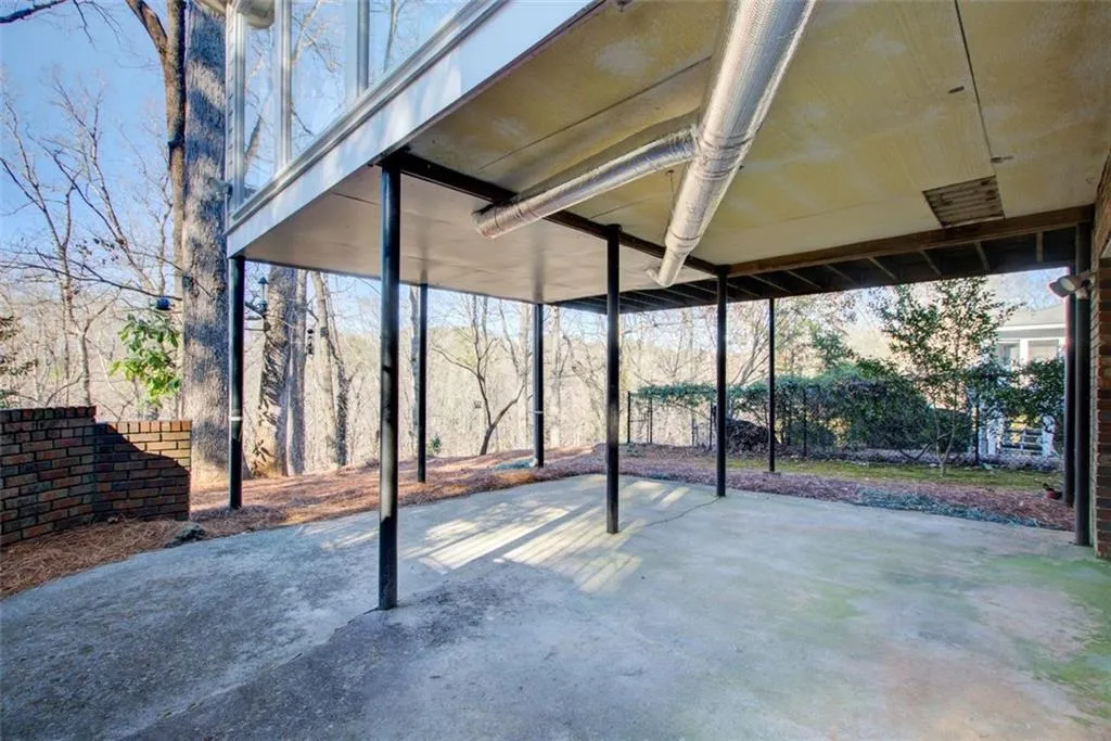 Patio under the the sun room