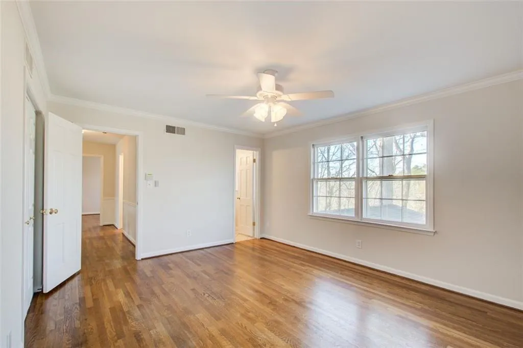 Lots of beautiful sunlight and all the bedrooms upstairs have hardwood flooring