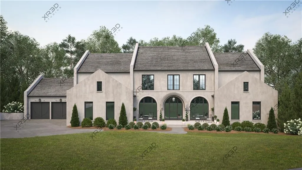 Virtual rendering- hard coat stucco option