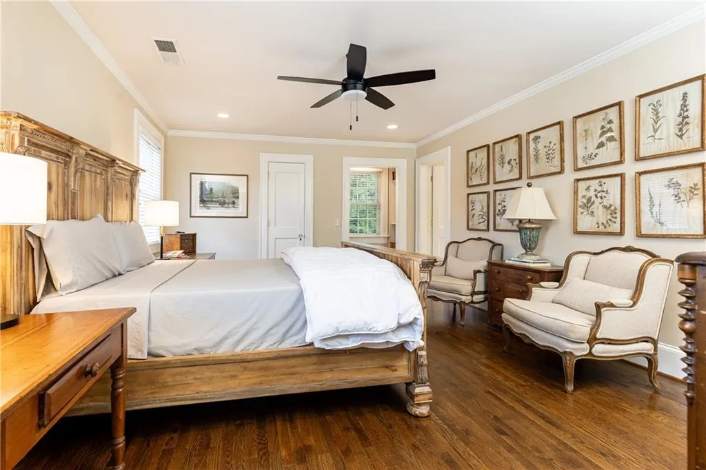Enjoy the primary suite with canopy views.