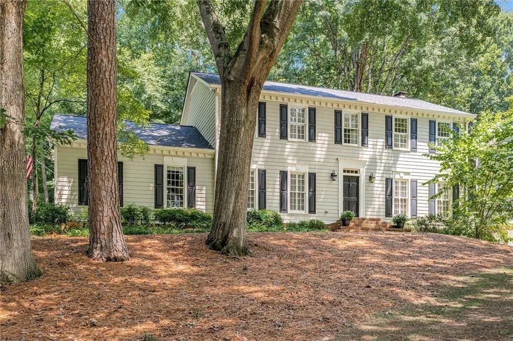 View of colonial-style house
