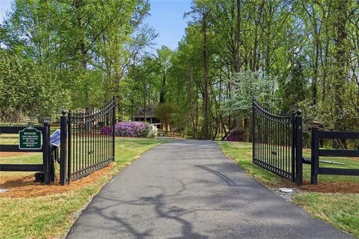 Private gated entrance welcomes you to this magnificent estate.