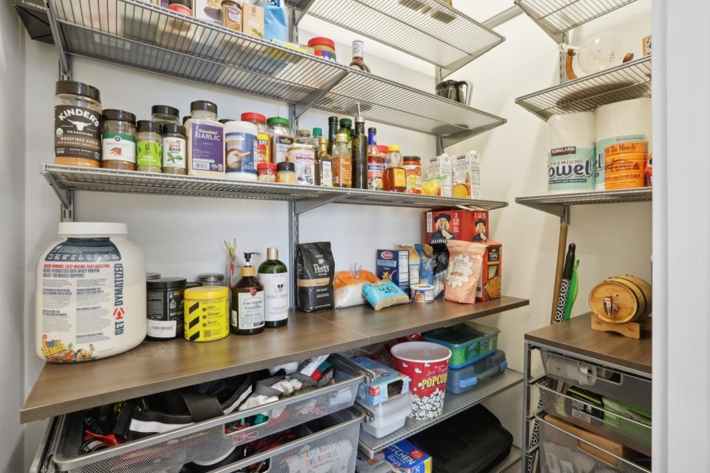 Walk-In Pantry With Elfa Shelving System