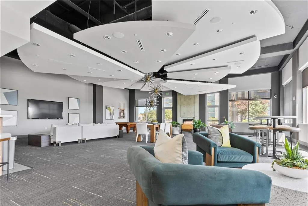 Lobby featuring recessed lighting and a towering ceiling Lobby featuring recessed lighting and a towering ceiling