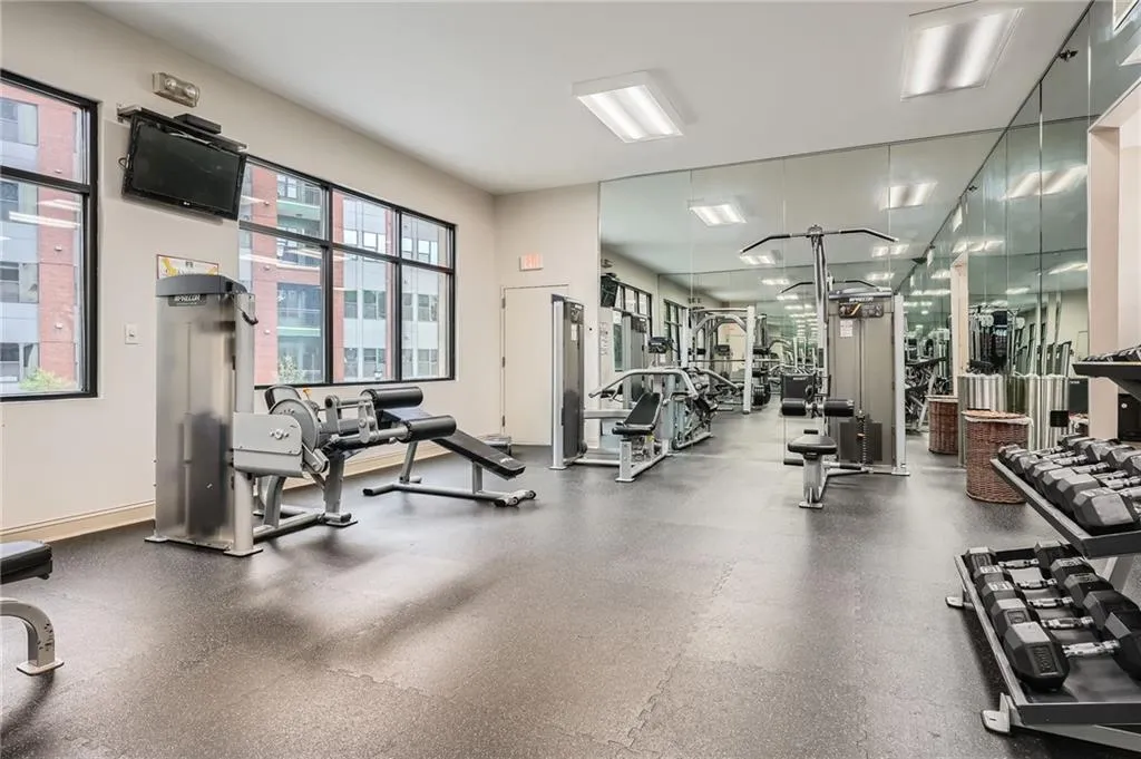 View of workout area