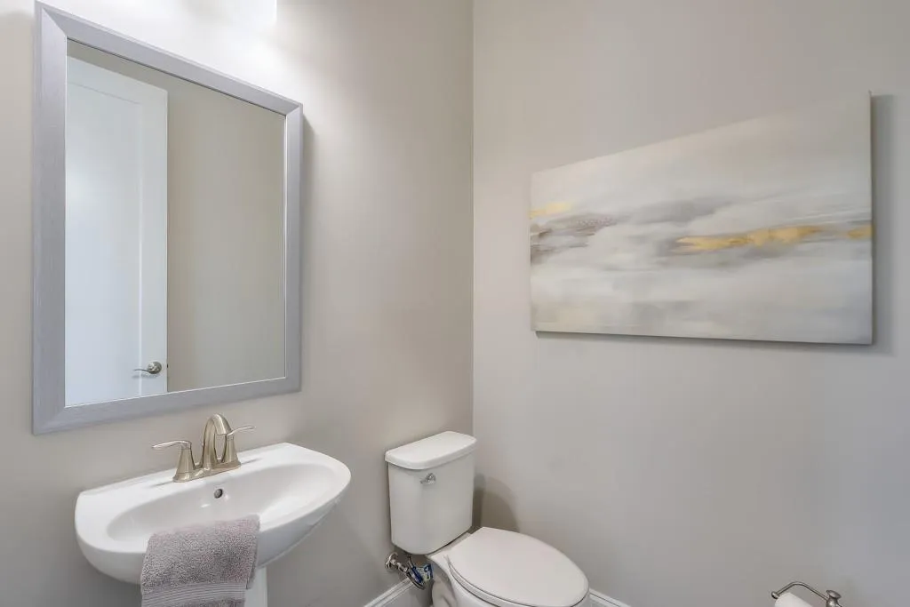 Main level half bath