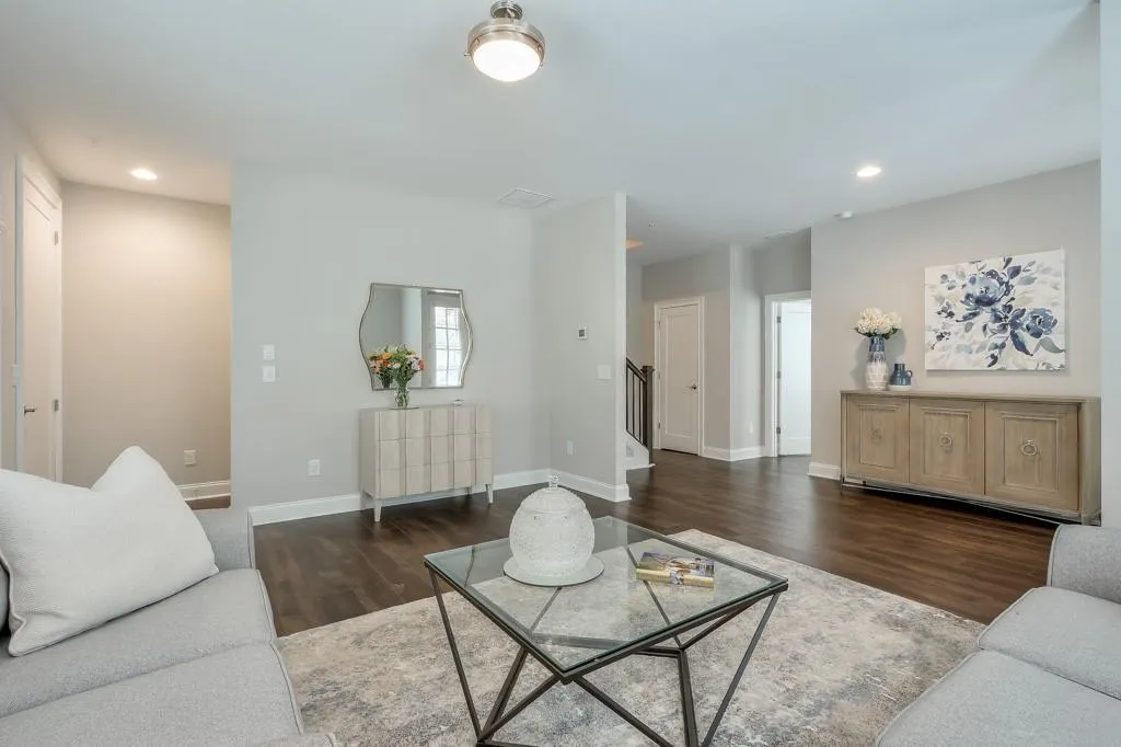 Terrace Living room featuring plenty of natural light and hardwood floors