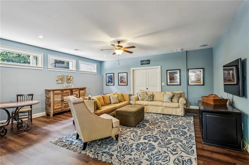 Terrace level bonus/family room
