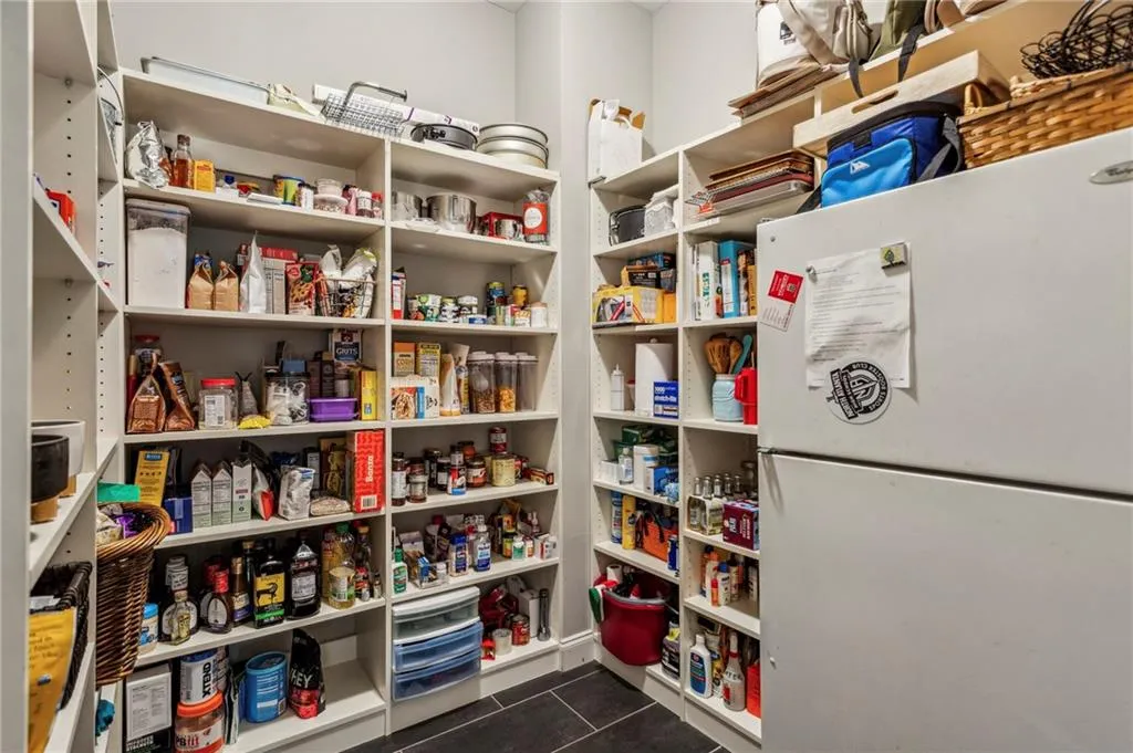 View of walk-in pantry off of the mudroom