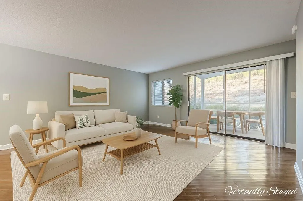 Virtually Staged Family Room