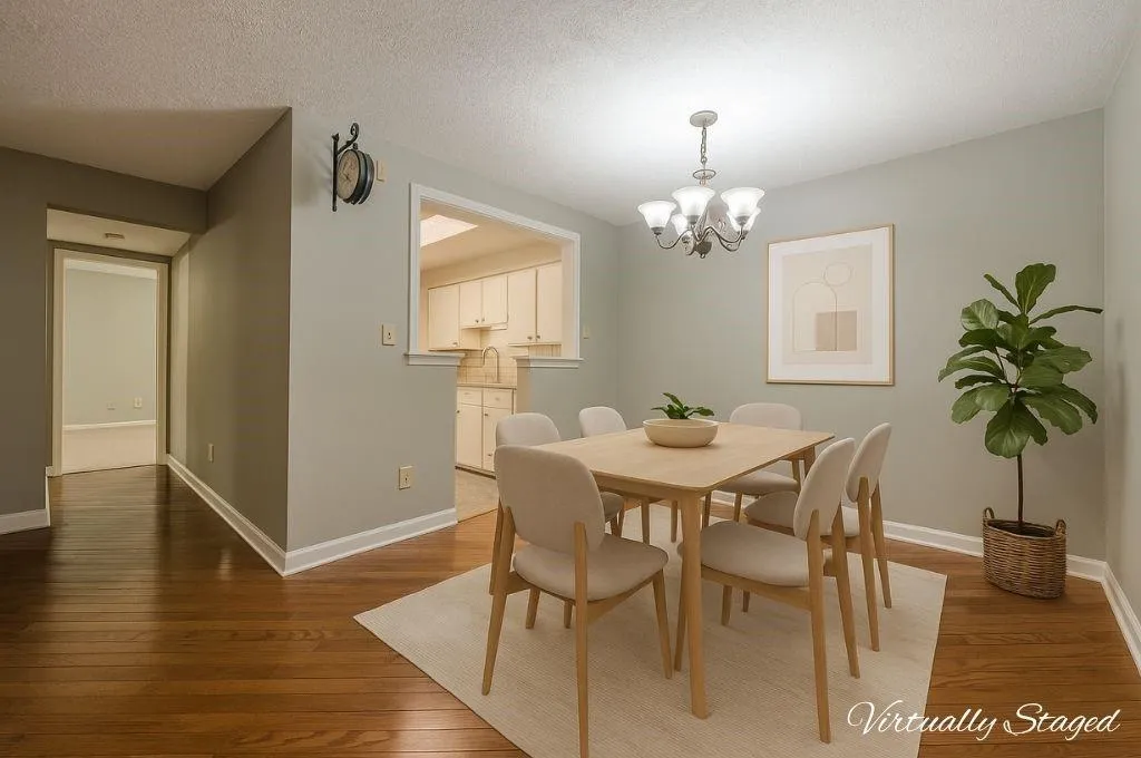 Virtually Staged Dining Area
