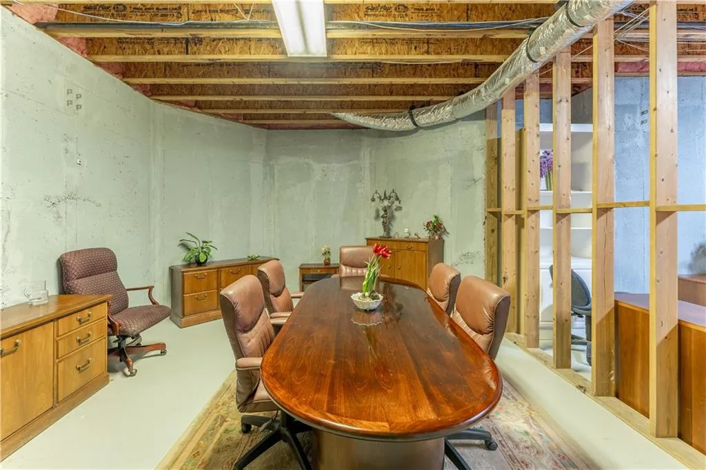 Terrace level room currently used as an office