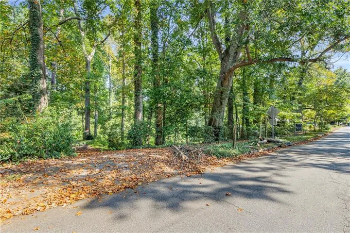 View from street; driveway to back of property on left