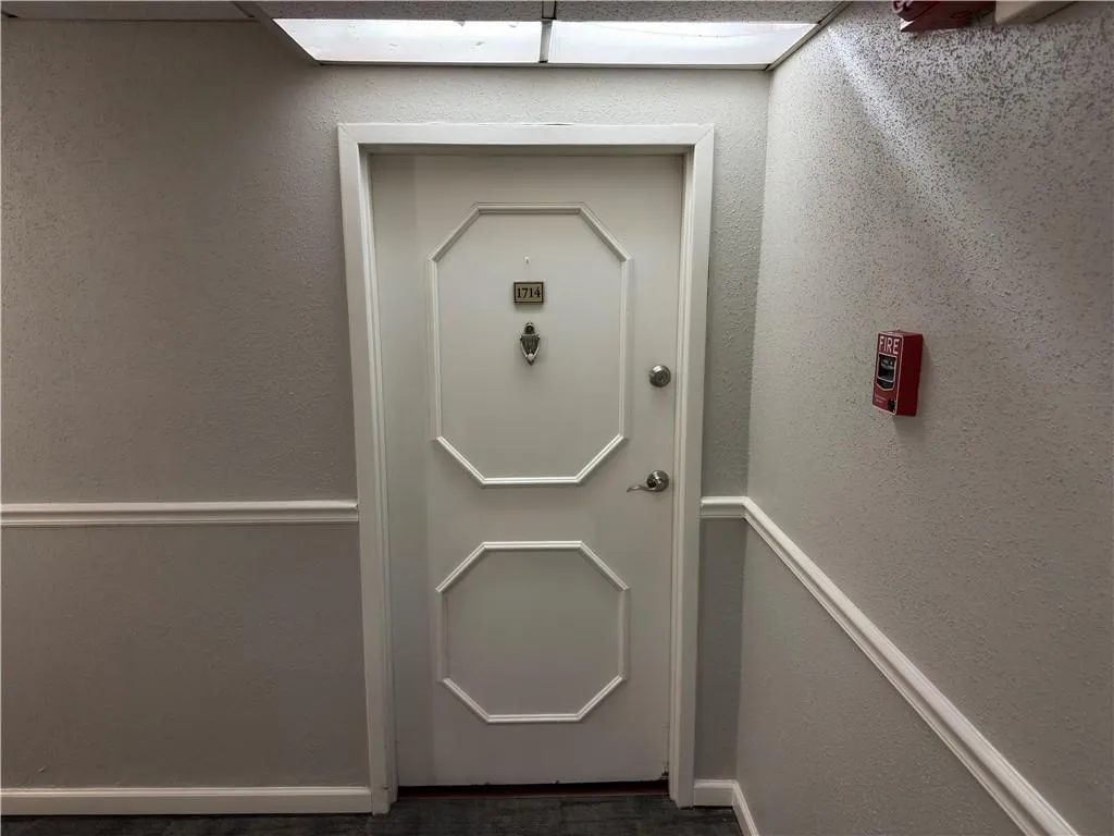 View of exterior entry