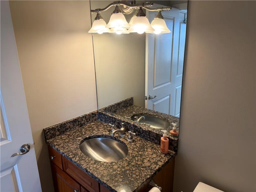 Bathroom featuring vanity