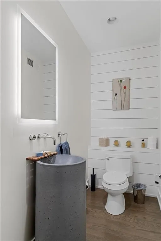 main level powder room