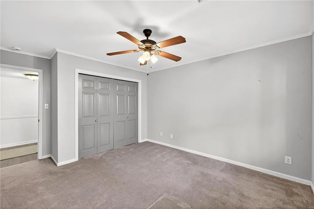 Alternate View of Terrace Level Bedroom | Ample Closet Storage