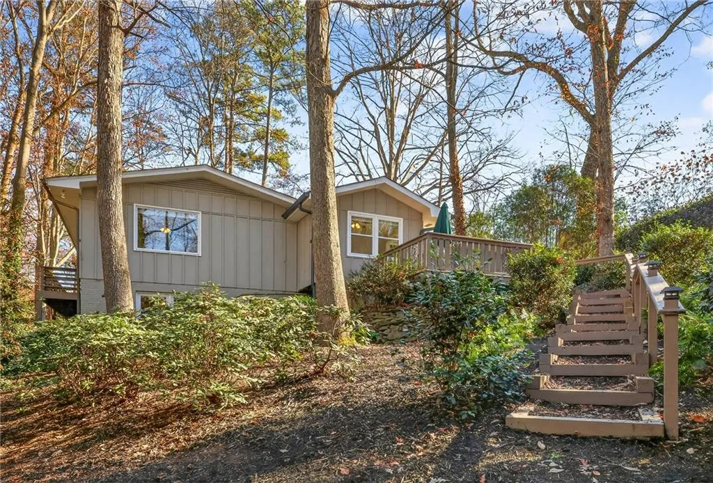 Custom Stair Lighting | Private Wooded Views | Low Maintenance Professional Landscape