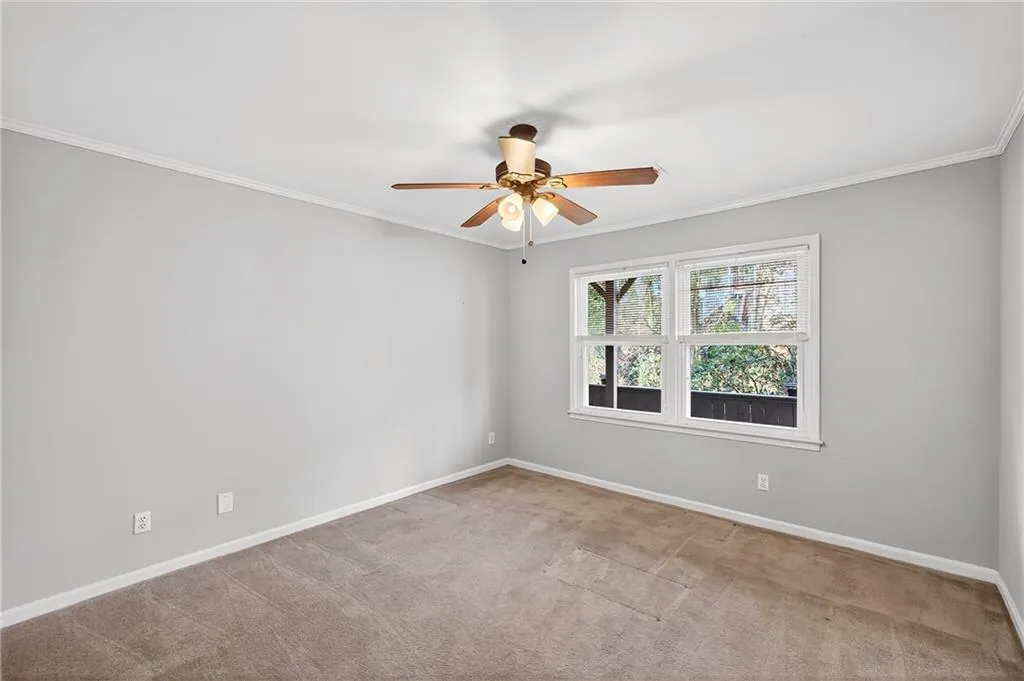 Spacious Secondary Terrace Level Bedroom | Private Wooded Views | Neutral Paint