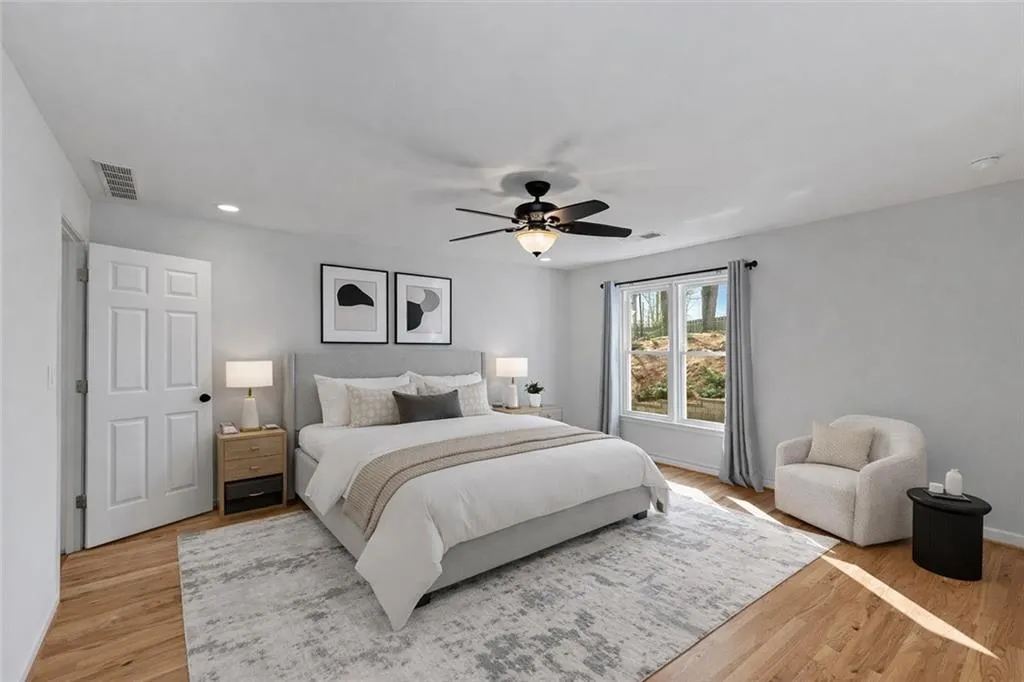 room is virtually staged