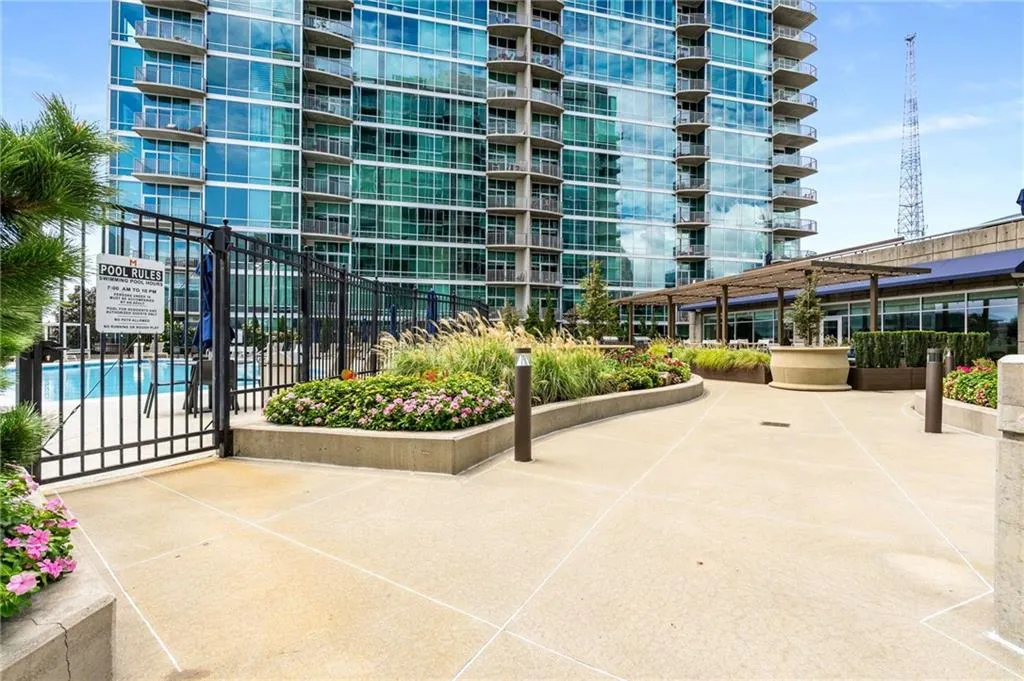 View of community with a gate
