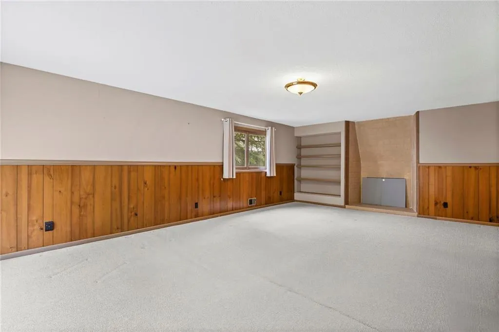 Lower Level Bonus room has fireplace