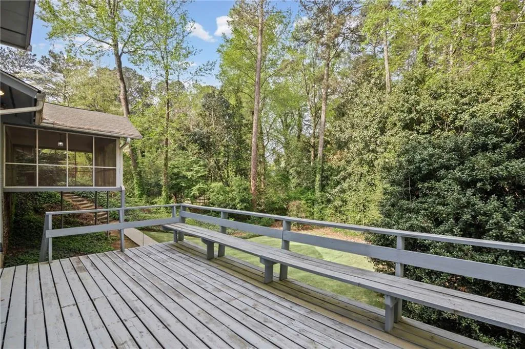 Wood Deck off Bonus room