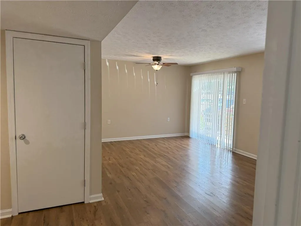 Luxury vinyl tile in living room