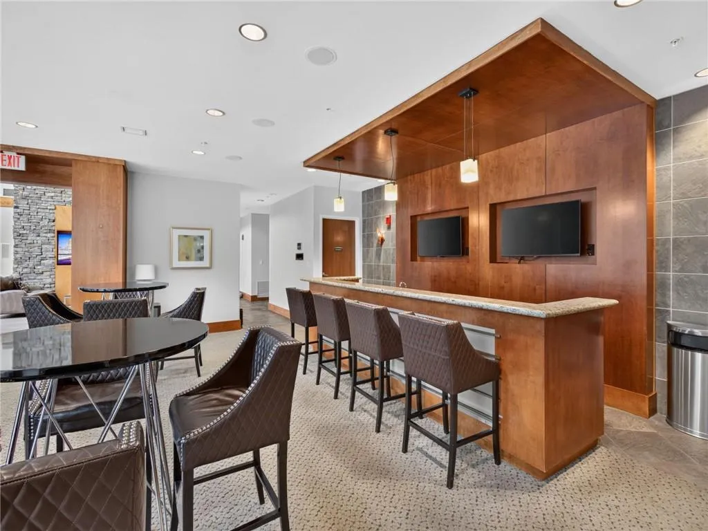 Community area with access to the pool on the 5th floor