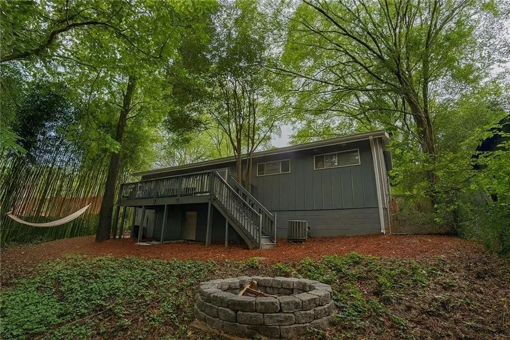 Fully fenced backyard