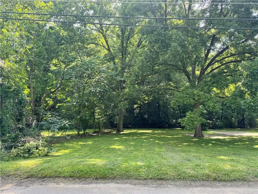 Expansive green lot featuring mature trees providing ample shade