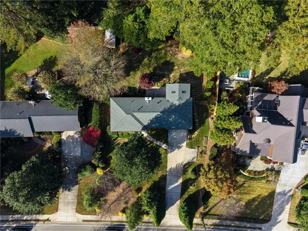 Aerial view of property's location