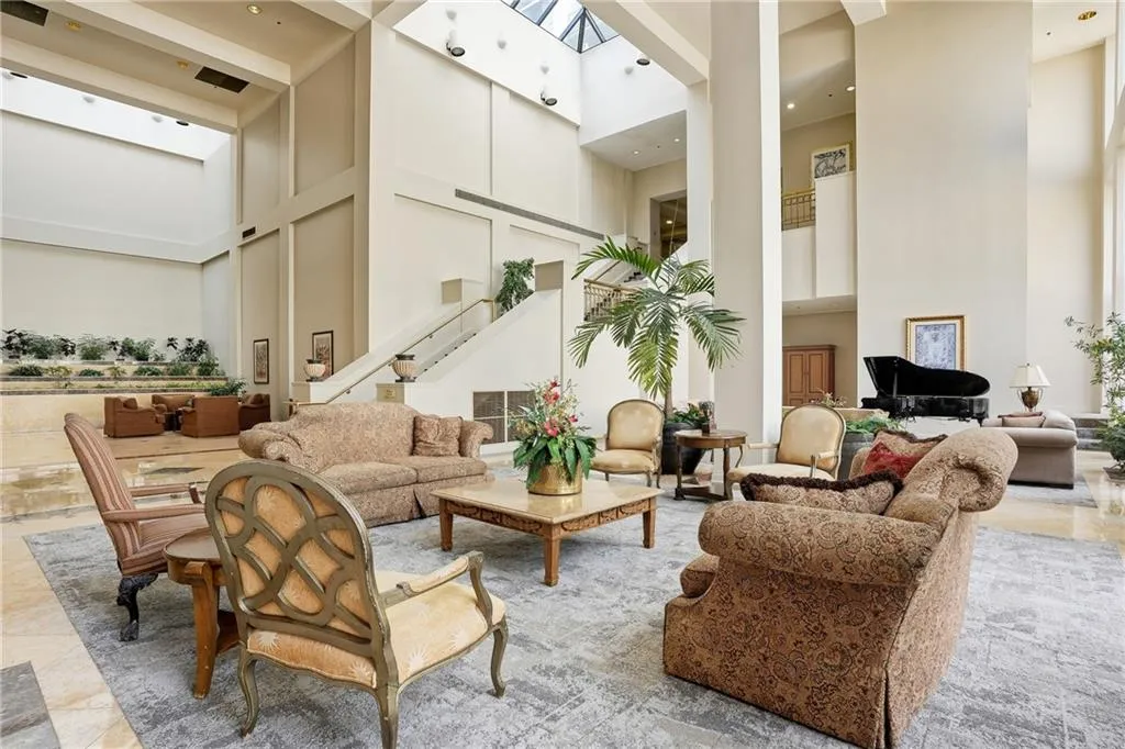 Lobby featuring a high ceiling