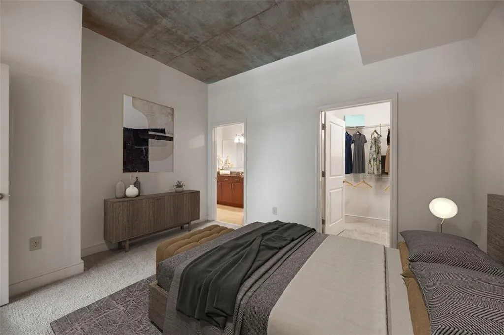 Bedroom Virtually staged