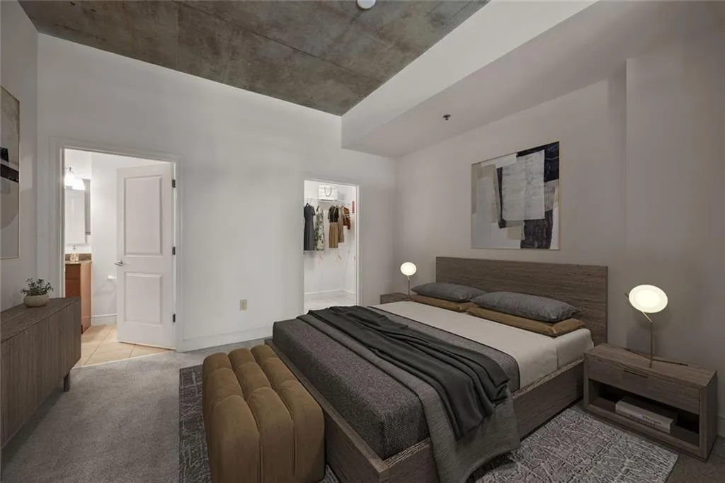 Bedroom Virtually staged